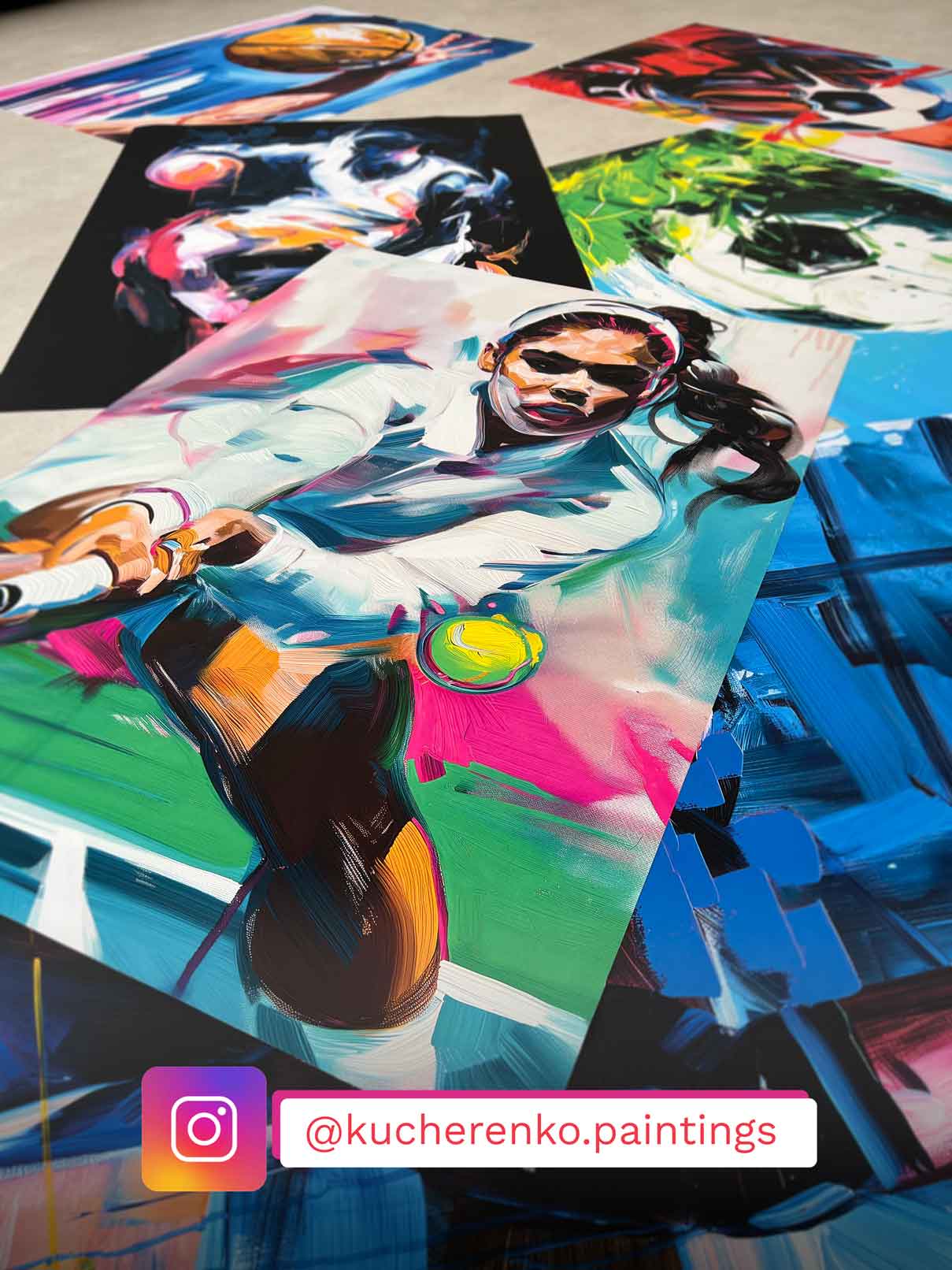 Social media third picture of Kucherenkos painting - sports collection
